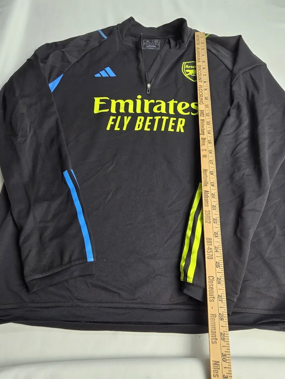 Arsenal adidas 23/24 Training Quarter Zip Pullover Top Fly Emirates UFA Soccer